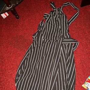 Black stripped dress